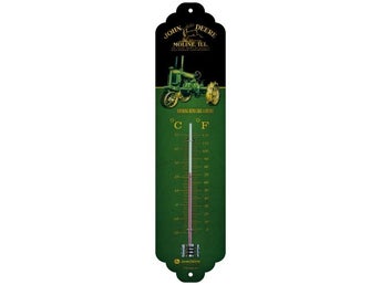 John Deere - Termometer i plåt