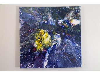 VIVIDART Abstrakt färgstark komposition by MK 50X50cm