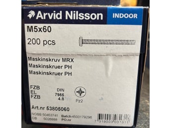 Arvid Nilsson M5x60 Maskinskruv