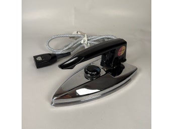 Vintage CALOR Baby Matic No.11A – Resestrykjärn med Vikbart Handtag Travel Iron