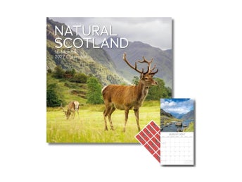 Kalender Sep 2026-Dec 2027 Naturfotografi Skottland - Ny i förpackning