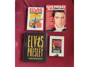 Elvis Presley-paket: 3 intressanta böcker/magasin + Love Me Tender DVD