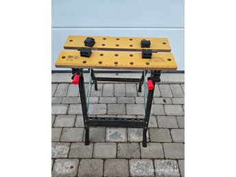 POWERFIX hopfällbar arbetsbänk – nyskick, max 100 kg