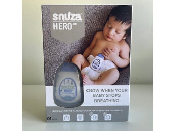 Snuza Hero MD Andningslarm för spädbarn med extra batteri.