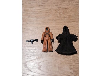 Star Wars vintage Jawa actionfigur 1977 m. org, vapen Komplett