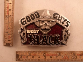 Bältesspänne good guys wear black cj1573
