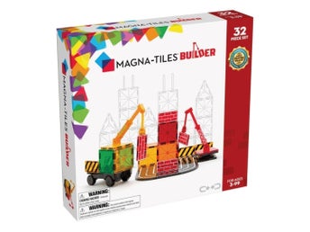 Magna-Tiles Builder – Byggarbetsplats 32 delar