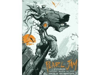 Toppskick Pearl Jam Hamilton 2020 Shawn Byous Poster ca 60x45cm