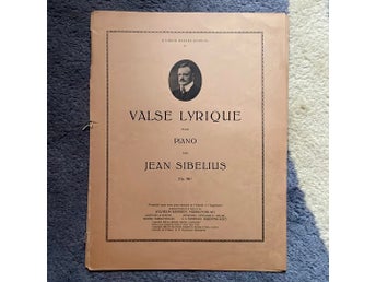 Valse Lyrique av Jean Sibelius, op. 96*, utgiven av Wilhelm Hansen Edition