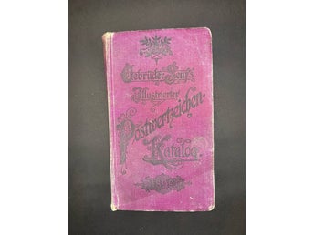 Katalog för värdering av frimärken år 1899 Gebruder Senfs illustrierter