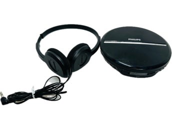 Vintage Philips EXP2546 MP3-CD-spelare med Koss hörlurar CD Player