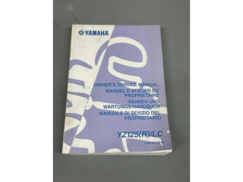 Original Yamaha yz125 yz 125 service manual Verkstadshandbok 2003