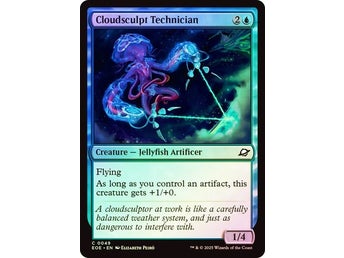 1x Cloudsculpt Technician v.0049 - MTG - Magic. Edge of Eternities - C - Foil