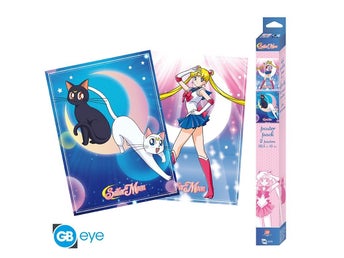 SAILOR MOON & CATS SET MED 2 ST CHIBI POSTER Affisch Anime Manga Japan