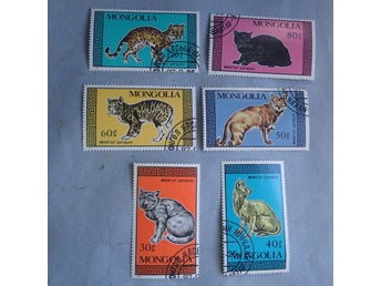 Mongoliet Katter , 6 frimärken
