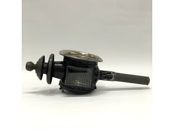 Antik vagnslykta, metall & glas, vagnlampa, 1900-talets första hälft, lampa