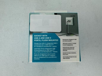 NY Digitus DA-70618 USB-laddningskontakt USB-uttag USB-A USB-C