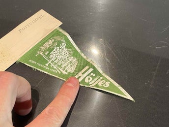 Höljes Postvimpel Norra Finnskoga Kyrka - vintage vimpel