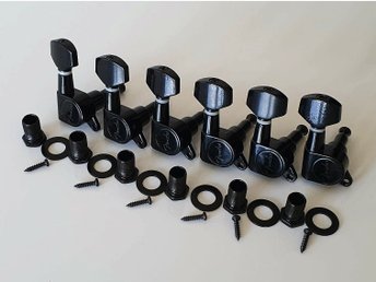 Fender Tuning Pegs/Machine Heads for Stratocaster-Telecaster! Black