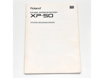 Roland XP-50 Music Workstation - svensk bruksanvisning