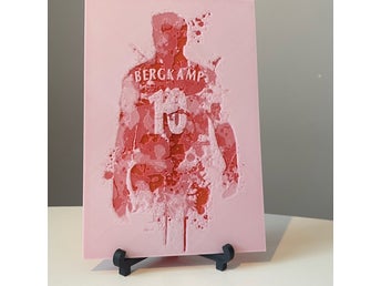 Unik 3D-tavla med fotbollsikon – limited edition