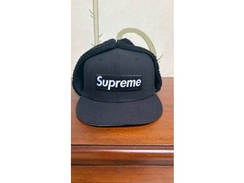 Supreme Windstopper Earflap Boxlogo New Era Cap, storlek 7 3/8