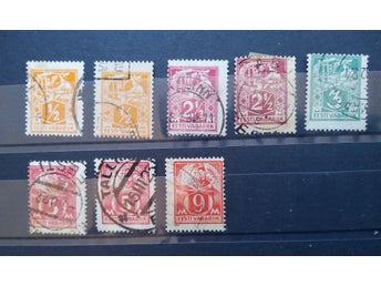 Estland 1922 skiftad perforering 8 värden