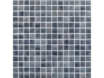 Glasmosaik Amalfi Antracit. 33.3 X 33.3 ark & 2.3 X 2.3 styck.