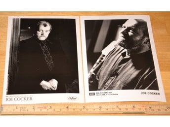 JOE COCKER 2 svenska pressfoton