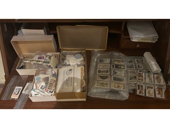 Massivt samlarparti – Cigarette Cards & frimärken