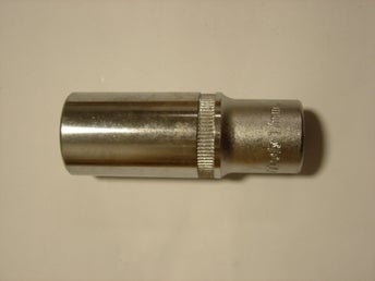 1st hylsa CrV-stål 17mm tändstift hjul nyckel 6-kants Round Corner®-fattning L65