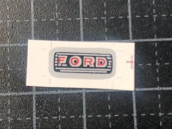 BRITAINS FORD 5000 SUPER MAJOR GRILL DEKAL KA BR-5
