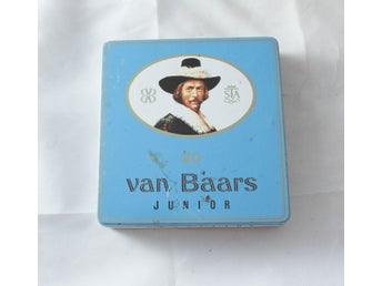 Van Baars Junior - Vintage Plåtask Tobak Cigarillask Ask Cigarrer Cigariller