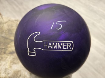 15 lbs Grp 5 Purple Hammer Urethane GRÖN pin Bowlingklot