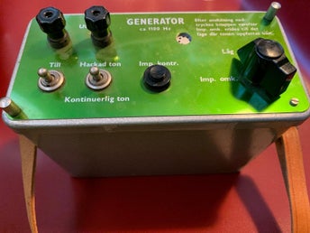 Vintage Tele 1100 Hz Tone Generator Modell N71 Audio Signal Generator