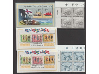 Färöarna: 1 Blad Färöarna Postfriska Block .Se bild.
