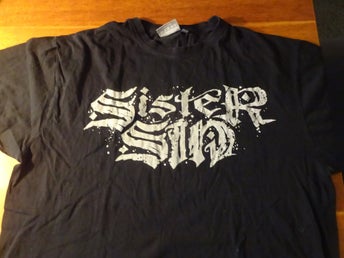 Mycket fin Sister Sin Metal hårdrock T shirt XL