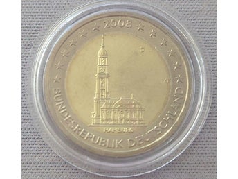 2 Euro Allemagne 2008 J - Église Saint-Michel de Hambourg