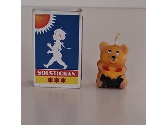 Ettårskalas/firande??! Nalle Björn Ljus ca 4 cm hög