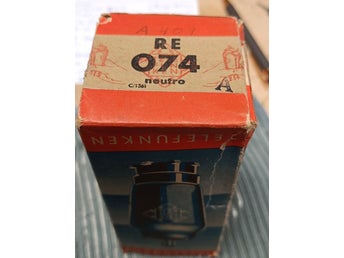 Telefunken RE 074 A409 Neutro Radiorör Vinylborsen-skivbutik
