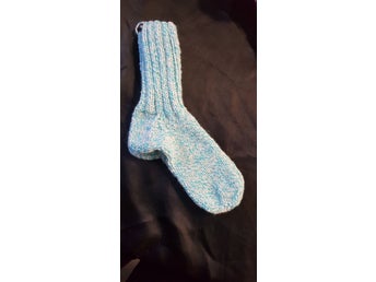 Handstickade socken i Blandgarn