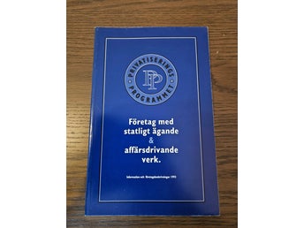 Företag med statligt ägande & affärsdrivande verk. 1993