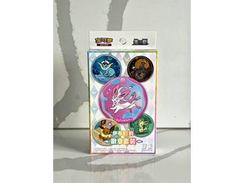 Pokémon TCG Terastal Gathering Badge Set Eeveelutions Chinese - Sealed
