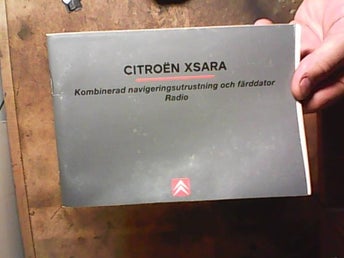 Citroen Xsara, 2002, instruktionsbok GPS, Radio, färddator