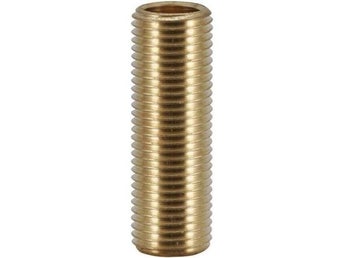 2st Helgängat rör 75mm med 4st M10 mutter för lampor mm