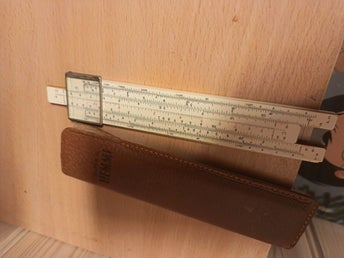 Vintage Räknesticka med fodral