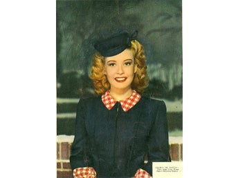 GLORIA DeHAVEN AMERICAN ACTRESS AND SINGER AUTOGRAF FOTO