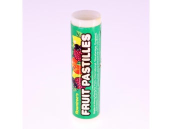 Rowntree's Fruit Pastilles pencil sharpener circa 1980s-plastic + removable lid