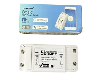 2st Sonoff Basic WiFi Smart Switch Fjärrströmbrytare 10A Vit ABS Google Alexa