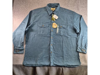 Ny Cabelas flanellskjorta. Storlek XXL Deerskin soft Chamois Regular Pima cotton